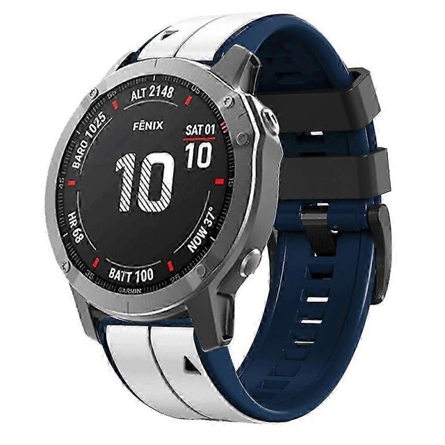 For Garmin Approach S62 22mm Silicone Sports Two-Color Watch Band-2025