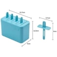 thumbnail image 2 of Freeze Ice Lolly Maker,ice Lolly Moulds,4 Moulds,mini Ice Lolly Moulds Fresh Fruitsicles Frozen Purees Moulds,ice Creamblue, 2 of 4