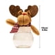 thumbnail image 3 of Tarro de caramelos navideño con decoración de Papá Noel y muñeco de nieve - Recipiente festivo de caramelos para decoración del hogar, artículos para fiestas y adornos navideños, 3 of 4