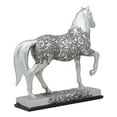 thumbnail image 4 of Ebros Equestrian Filigree Graceful Sauntering Silver Horse Statue 7.75" Long, 4 of 4