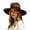 Coffee, variant on Womens Western Fedora Hat Wide Brim Cowboy Hat with Feather Accent Suede Style Dress Hat for Western Events Parties and Outfits