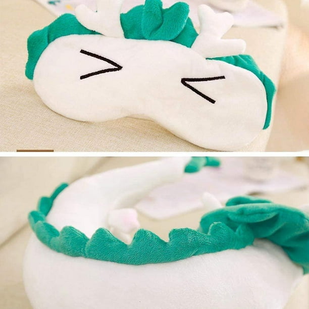 Cute White Dragon Neck Pillow Japanese Animation Plush Animal Neck Pillow Animal Body Flying Pill Bodega Aurrera en linea