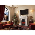thumbnail image 6 of BOSHIRO Electric Fireplace with Mantel, 51 Inch Solid Wood Fireplace Tv Stand with Roman Column Design for Living Room, Home Decor, 6 of 7