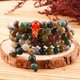 thumbnail image 4 of Pulsera De Cuentas Budistas Buda Budista India Ágata Oración Mala Beads Bless Pulsera Collar ANGGREK Prayer Beads, 4 of 8