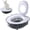 A, variant on Cat Potty Training Kit for Indoor Cats, Portable Cat Toilet with Raised Anti-Splash Edge, Thickened PP Litter Box for Small and Medium Felines