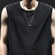 thumbnail image 3 of Camiseta sin mangas para hombre, chaleco de entrenamiento sin mangas, secado rápido para deportes de entrenamiento en casa, 3 of 8