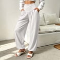 thumbnail image 5 of cocolona Womens High Waist Yoga Pants Elastic Waist Straight Slim Leg Gym Workout Pants with Pockets, 5 of 5