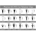 thumbnail image 2 of 415 Pcs Plastic Rivet Clips, Plastic Rivet Protector Fastener, Universal Black White Car Clips with Storage Box and Installation Tool, 2 of 5