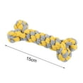 thumbnail image 5 of Walbest Dogs Molar Bone Chewing Toy Hand Woven Teeth Cleaning Cotton Rope for Small Dogs Puppy, 5 of 7