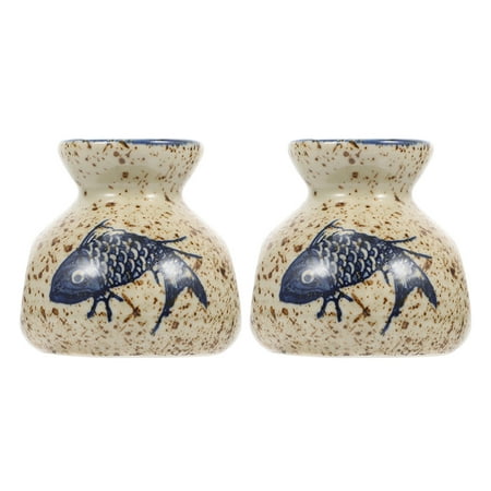 

Hemoton 2Pcs Flower Vases Retro Plant Vases Mini Dried Flowers Vases Toothpick Holders