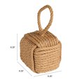 thumbnail image 3 of Creative Co-Op Jute Rope Knot Door Stop, Neutral, 3 of 4