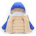 thumbnail image 3 of Toddler Down Jacket Removable Hooded Windproof Snow Winter Coat Outwear, 3 of 6