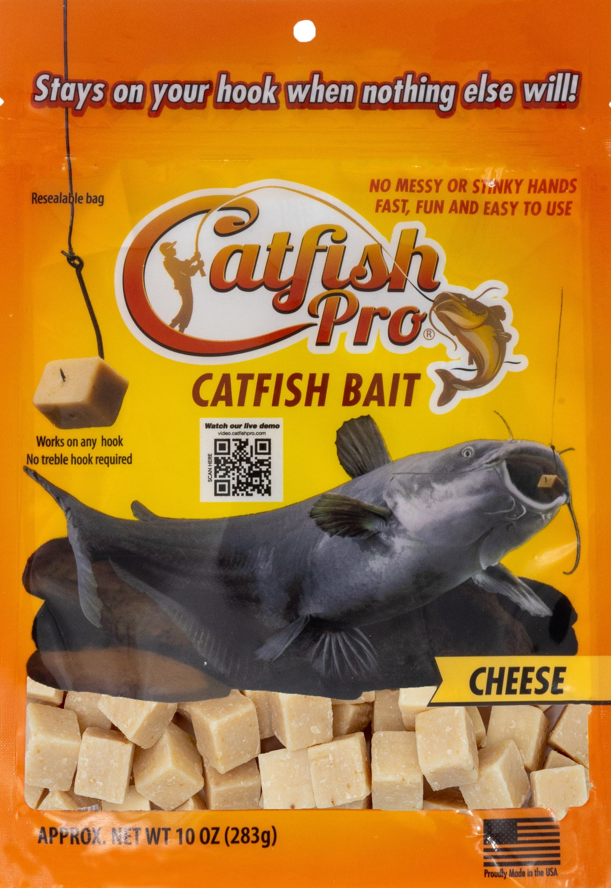 100% Liver Stays on the Hook! Bait Binder™ Catfish Cubes 100% Liver Stays on the Hook! Bait Binder™ Catfish Cubes