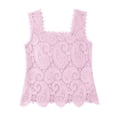 thumbnail image 4 of WEIWEN Spaghetti Strap Tank Tops for Women Loose Fit Summer Sleeveless Athletic Camisole Workout Tank Top Woman Cami Shirts Pink, XL, 4 of 4