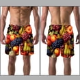 thumbnail image 3 of luoweisi Men's Beach Shorts Quick Dry Swim Trunks with Mesh Lining Fruit L, 3 of 5