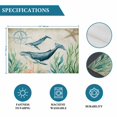 thumbnail image 6 of Whale Coastal Placemats Set of 4, Vintage Nautical Ocean Starfish Compass Placemats for Dining Table, Place Mats for Kitchen Tabletop, Waterproof Wipeable Dining Table Mats Set, 6 of 9