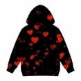 thumbnail image 5 of TIREOW Girls Hoodies Cute Heart Print Long Sleeve Hooded Sweatshirts Trendy Versatile Loose Casual Pullover Sweatshirts Tops, 5 of 5