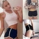 thumbnail image 3 of Women Fashion Summer Shorts Yoga Shorts Summer Beach Short Athletic Shorts Pants Sport Shorts Gym Workout Waistband Casual Shorts, 3 of 5