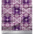 thumbnail image 1 of Soimoi Moss Georgette Fabric Check & Geometric Print Sewing Fabric Yard 42 Inch Wide, 1 of 5