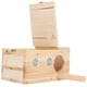 thumbnail image 2 of Caja de cría de pájaros, caja nido de madera, casa, jaula incubadora cálida, suministros para mascotas, 2 of 12