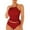 Wine, variant on Otvok Plus Size Womens Tankini Sets Two Piece Tummy Control Bathing Suits with Shorts Modest Loose Athletic Swimwear L Army Green