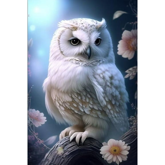 Elegant White Owl Jigsaw Puzzle for Adults 1000 Pieces Fun Challenging Educational Gift Art Home, 29.5 x 20 Inch