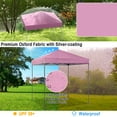 thumbnail image 6 of Gymax 6.6x6.6 FT Folding Pop-up Canopy w/ 6.2-8 Height Adjustment Outdoor Pink, 6 of 10