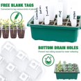 thumbnail image 2 of 5PCS Seedling Trays Seed Starter Kit Mini Propagator Plant Grow Kit with Humidity Vented Domes and Base for Seeds Starting Greenhouse, 2 of 7