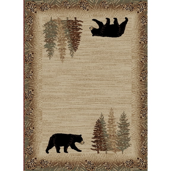 American Destination Bad Axe Antique Area Rug 2'x8'