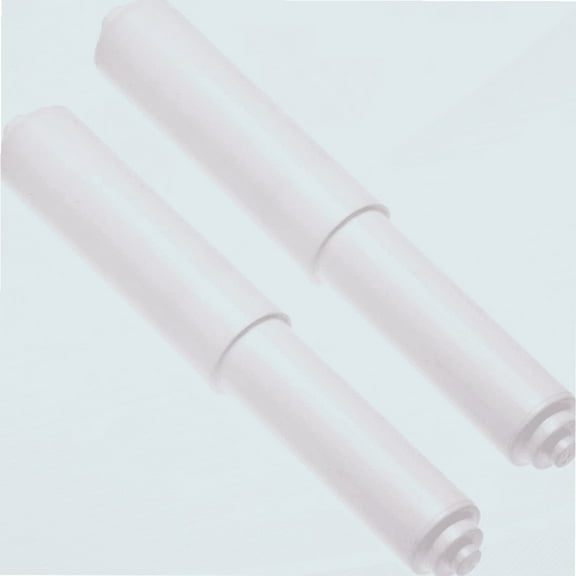 2 Pack - White Toilet Paper Holder Spring Loaded Roller Replacement