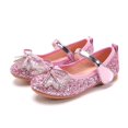 thumbnail image 1 of Zapatos de lentejuelas de cristal para niñas, zapatos planos para niñas pequeñas, zapatos de princesa para banquetes con lazo brillante, 1 of 6