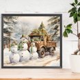 thumbnail image 3 of 5D bricolaje taladro redondo completo diamante pintura invierno muñeco de nieve Kit hogar decoración arte artesanía JShteea El nuevo, 3 of 9
