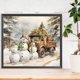 thumbnail image 3 of Pittura diamante 5D DIY Full Round Drill Winter Snowman Kit Home Decor Art Craft Hugtrwg Para estrenar, 3 of 9