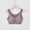 Gray, variant on Cotton Underwear for Women No Underwire Soft Cup Crop-Top Pink Solid Comfort Training Teens Bras Size 2XL