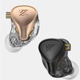 thumbnail image 2 of KZ ZEX PRO Auriculares con cable Tecnología híbrida Auriculares internos Auriculares de metal de 3,5 mm Cable largo portátil Caminar Jogging Smartphone Negro con micrófono Scienceny EL005582-02B, 2 of 7