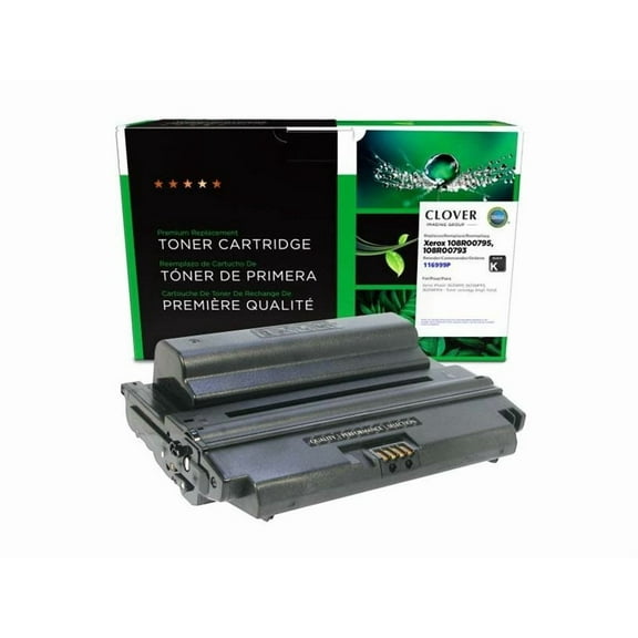 Remanufactured Clover High Yield Toner Cartridge for Xerox 108R00795/108R00793 116999P