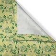 thumbnail image 3 of Ambesonne Nature Kitchen Curtains, Pea Leaves Pods PatternArt, 55"x30", Apple Green Lavender Pink, 3 of 3