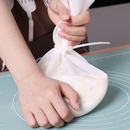 Hot Selling  Silicone Kneading Dough Bag Flour Mixer Bag Bread Pastry Pizza 