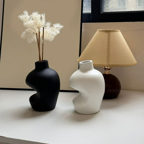 XGFHYJEH Vase, Flower Vase, Vase Decor, Spring Vase, Short Vase, Bouquet Vase, Flower Vases Clearance, Flower Vase Decor, Vase Decorations Clearances, Ceramics Vase