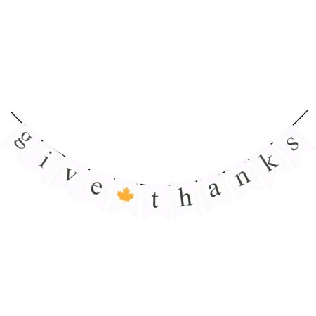 

NUOLUX Paper Party Banner Hanging Letter Burgee Thanksgiving Banner Pendant