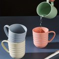 thumbnail image 1 of JUNWELL [Gobelets en Plastique Robustes] 2 Pcs/4 Pcs Gobelets en Plastique 11.16oz / Poignée Ergonomique Résistante aux Chutes Poignée Texturée Options Multicolores - Idéal pour Jus Café Thé Extérieur Famille, 1 of 4