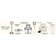 Cuisinart HB‑400PC Variable Speed Immersion Blender with Food Processor