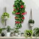 thumbnail image 5 of 9 Forked Imitation Morning Wall Hanging Trumpet Flower Imitation Flower Rattan Decorative Flower Chlorophytum Comosum, 5 of 6
