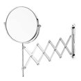 thumbnail image 2 of TQ-210 7 Inch 1X / 10X Magnification Double Sided Makeup Mirror Wall Mounted Retractable Folding Vanity Mirror, 2 of 5