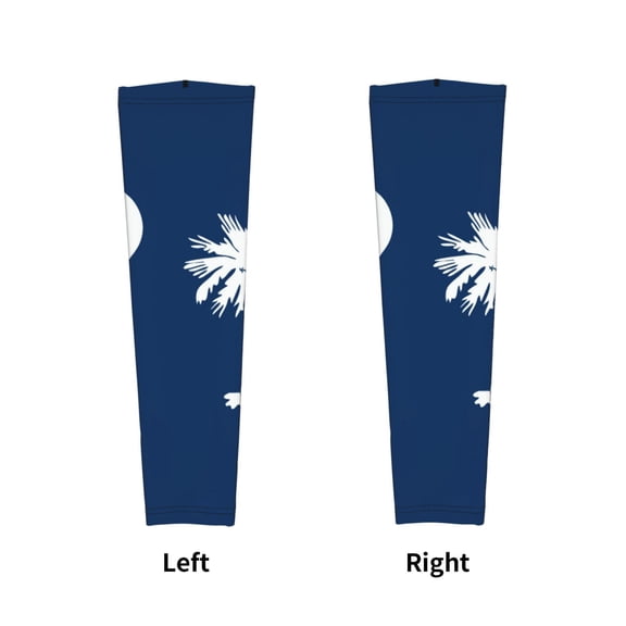 South Carolina Flag Sports Compression Arm Sleeves Football Baseball Basketball Cycling Tennis For Men Women