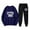 Navy, variant on Fgnfyis Women Two Piece English Print Long Sleeved Sweatshirt Elegant Women's Sets Beige S