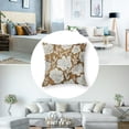 thumbnail image 5 of Mustard Yellow Beige Daisy Floral Pillow CoversVintage Flowers Decorative Pillow Cases Block Print Throw Pillows Farmhouse Decor For Couch Porch Bed Cushion Outdoor, 5 of 7