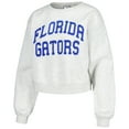 thumbnail image 2 of Women's ZooZatz Oatmeal Florida Gators Core Chenille Cropped Pullover Sweatshirt, 2 of 3