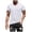 White, variant on Men T Shirts European Solid V Neck Pullover Casual Sports Short Sleeved Undershirt, XL, White