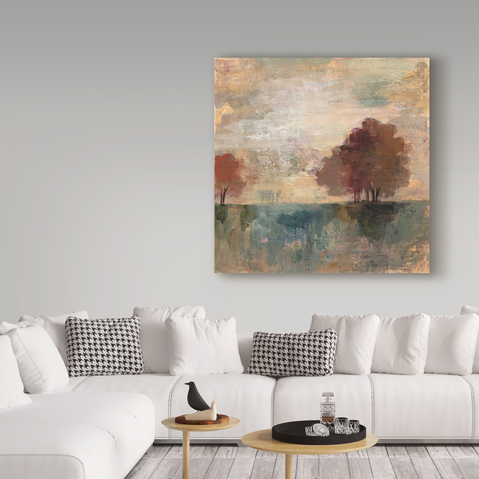 Trademark Fine Art 'Landscape Monotype I' Canvas Art by Silvia Vassileva